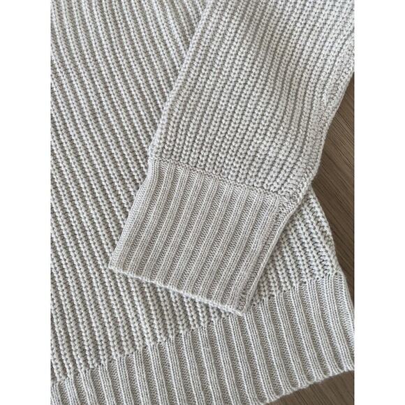 Sanctuary Womens Gray Loose Knit Open Back Crew Neck Sweater NWT Size Large - Picture 6 of 11